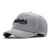 Short Brim Stretch Fitted Baseball Caps Men's Embroidery Structured Mesh