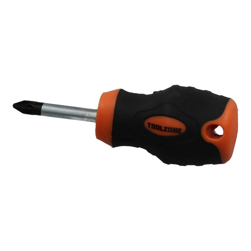 PZ2 x 38mm Pozi Headed Stubby Screwdriver with Magnetic Tip