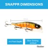 iBobber Snappr Natural Robotic Swimming Fishing Lure, Mega 117mm, Rechargeable