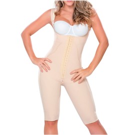 M&D 0879 Post Surgery BBL Compression Garment Fajas Colombiana Post OP Beige L