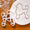 Set of 2 Poodle Cookie Cutters (Shapes: Poodle Silhouette and