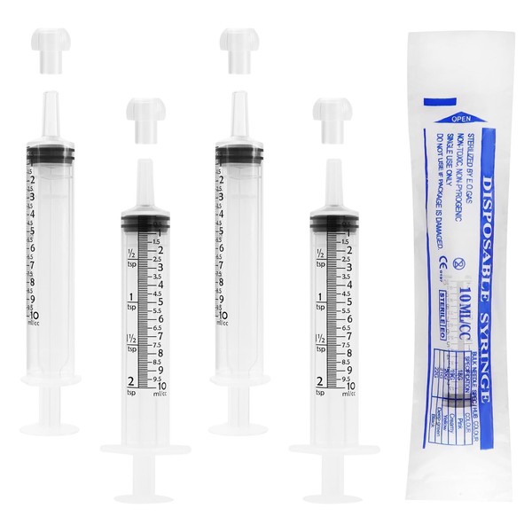 Pack of 10 Syringes 10 ml Colostrum Syringe Disposable Syringes,