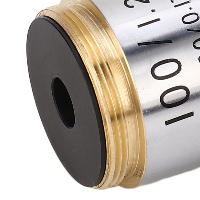 100X Microscope Objective RMS Size Fall Resistant Professional Objective Lens