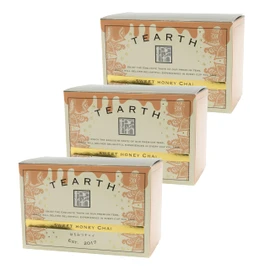 TEARTH Honey Chai Tea Bags, Pack of 3, 25 Bags