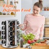 DOUBLE 2 C Revolving Spice Rack with 20 Jars, Rotating