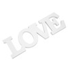 Wood Love Sign White One Piece Design Exquisite Beautiful Wooden