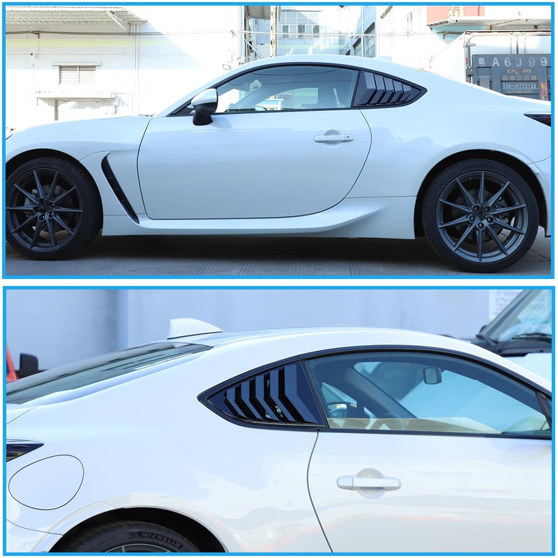 Window Louvers Air Vent Grill Trim Compatible with Subaru BRZ