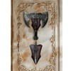 1PCS Medium Brown Sword Plaque, Wall Mount Vertical Display Holder