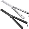 2 peines de mariposa de acero inoxidable plegables para entrenamiento