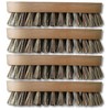zederle Scrubbing Brushes with Ergonomic Beech Wood Handle (Pack of