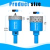 ZNXIMER Diamond Hole Saw Drill Bits - 2pcs 1-1/4" Diamond