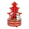 Christmas Music Box Wood Christmas Musical Box Xmas Decoration Gifts