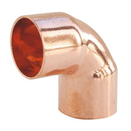 SOMATHERM FOR YOU - Copper Soldering Fitting - Angle 90° Double Female Thread Ø28 Small Radius - NF Compliant