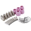 30PCS Plasma Torch Consumables ABS Easy Replacement Electrode Nozzles Cups