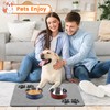 Pet Feeding Mat-Absorbent Pet Placemat for Food and Water Bowl,