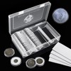MUDOR 41 mm Coin Holder, 60 Pieces Silver Dollar Capsules