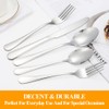 Lazycorner 50 Pcs Silverware Set for 10, Food Grade Stainless