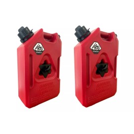 OVERLANDAXIS.COM SET OF TWO -  1 Gallon Jerry Gas Cans with Mount Bracket for OVERLAND OFF ROAD
