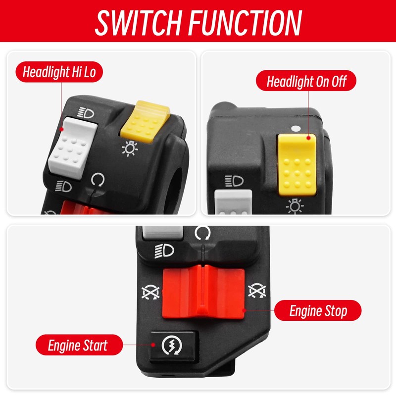 Compatible with Honda TRX400EX 2008 TRX400X 2009 2012-2014 Start Stop