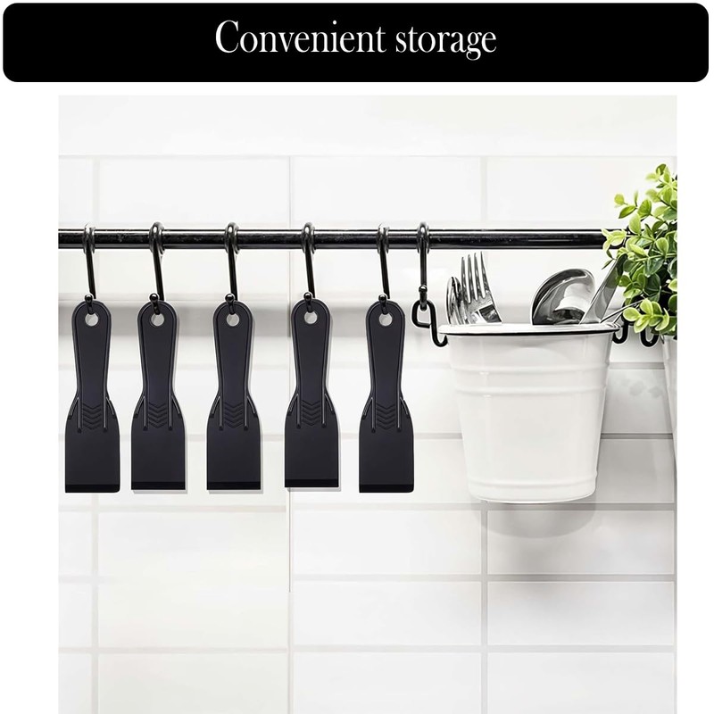 5 PCS 2 Inch Putty Knife, Flexible Plastic Paint Scraper