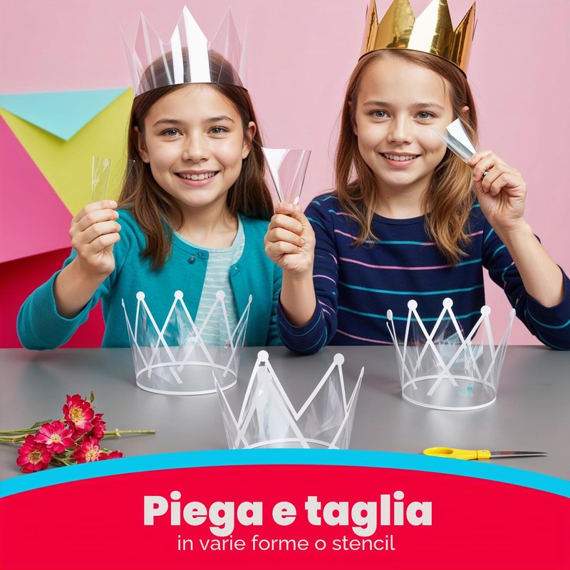 Hygloss Fogli di acetato per artigianato, pellicola trasparente per proiettori,