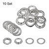 sourcing map 10Set Grommets Eyelets 30mm 1-1/6 Inch Brass Eyelets