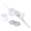 Judge Potato Masher, Stainless Steel, White