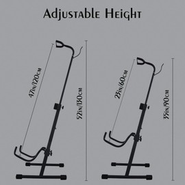 ULUOBO Cello Stand with Bow Holder, Cello Stands for 1/2, 1/4, 4/4, 3/4, 1/8, 7/8 and Full Size