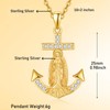 KATHLU Virgin Mary Necklace Gold Sterling Silver Virgin Mary Pendant