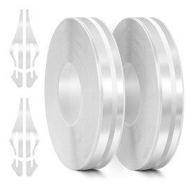 ZTGPMP 2 Rolls 32Ft Car Pinstripe Tape, Automotive Pinstriping Tape Stickers Vinyl DIY Stripes Pinstripe Emblems Trim Decals for Car, SUVs, Pickups, Motorcycle and Boat, Racing Stripes (Silver)