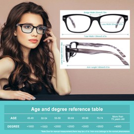 BLOEXCLU 6 Pack Reading Glasses for Women Men Blue Light Blocking Spring Hinge Computer Readers, Anti Eyestrain/Glare (6 Mixed C1, 1, Diopters)