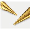 AMSAMOTION HSS Step Drill, 3-Piece Step Drill Set, Peeling Drill