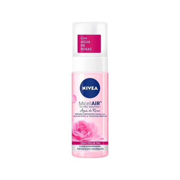 Espuma Facial Limpiadora Nivea Con Agua De Rosas 150ml Momento