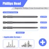 FyMosem 21Pcs 4-in-1 Long Magnetic Screwdriver Bit Combination Set 1/4