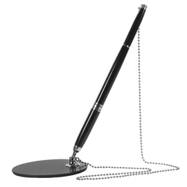SEWACC Desktop Signature Pen with Chain Smooth Writing Office Accessory for Business Design for Banks Conference Rooms and Hotels