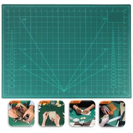 Flexible Cutting Mat, PVC Cutting Mat, Gridded Rotary Cutting Board for Craft, Fabric, Quilting, Sewing, Scrapbooking Project Cutting Mat (A3-45X30 CM)