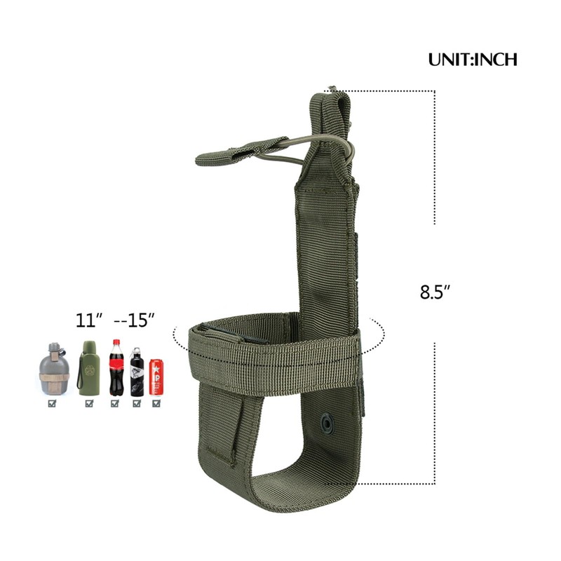 EXCELLENT ELITE SPANKER Tactical Military Portable Belt Bottle Holder Molle