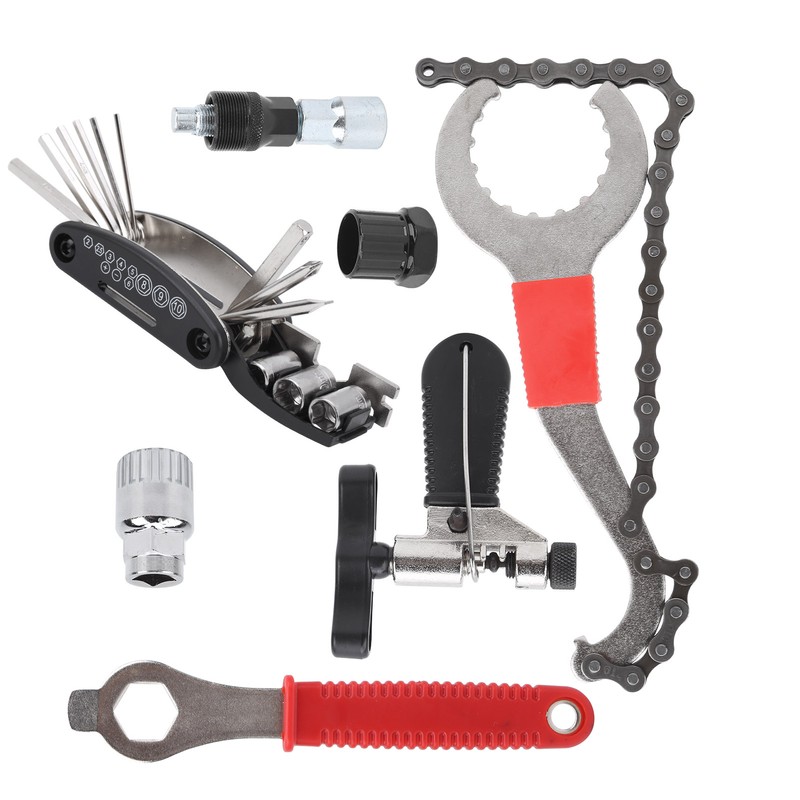 7Pcs Multifunctional Bicycle Chain Wheel Tool Set Mountain Bike Repair