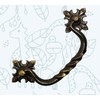 Universal Hardware Brass Solid Vintage Cabinet Handle Drawer Drop Swan