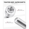 Amazicha Stainless Steel Heel Toe Shift Lever Pegs Shifter Lever