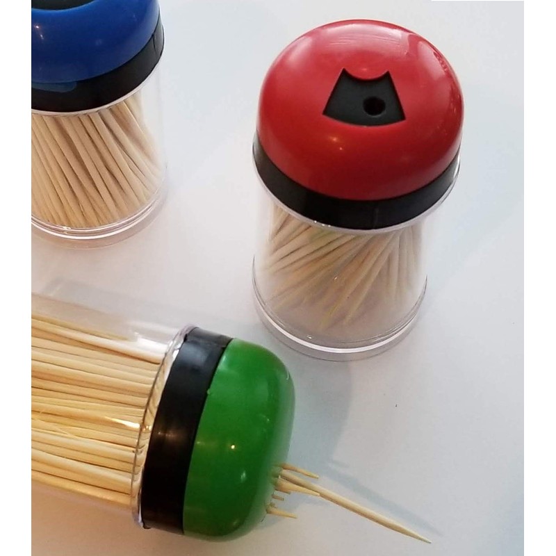 Handy Housewares 3-pack Toothpick Storage Containers with Dispenser Lids -