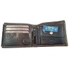 Einkaufszauber Genuine Buffalo Leather Hunter Purse Deer, dark brown, Wallet