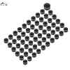 Unbranded 60x Black Cut Engine Bolt Cover Cap For Harley