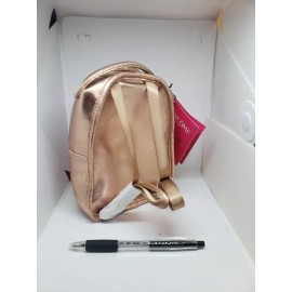 LANCOME backpack ROSE GOLD MINI small Zipper Feature And Straps NEW