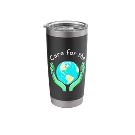 Earth Day Climate Change Action Slogan Stainless Steel Insulated Tumbler