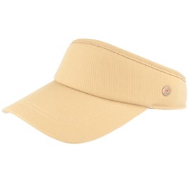Balke Sun shield visor with Velcro fastener for men and women, Beige 2, One Size Fits All