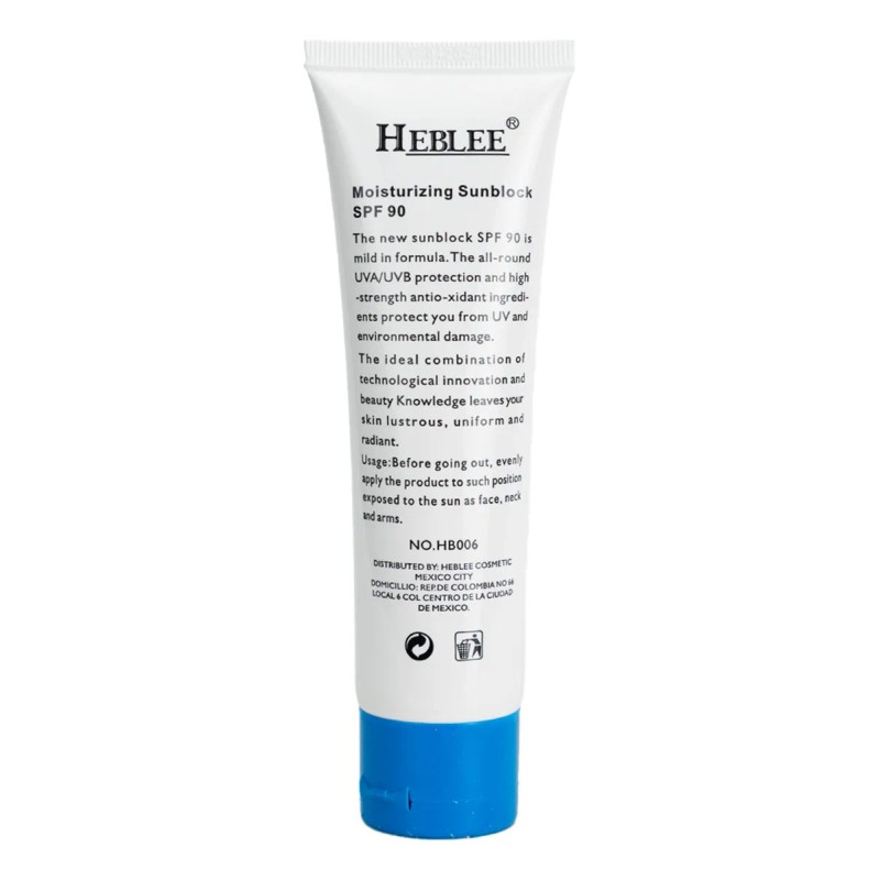 Heblee Protector Solar Baba Caracol Spf Waterproof Uva Uvb Fórmula