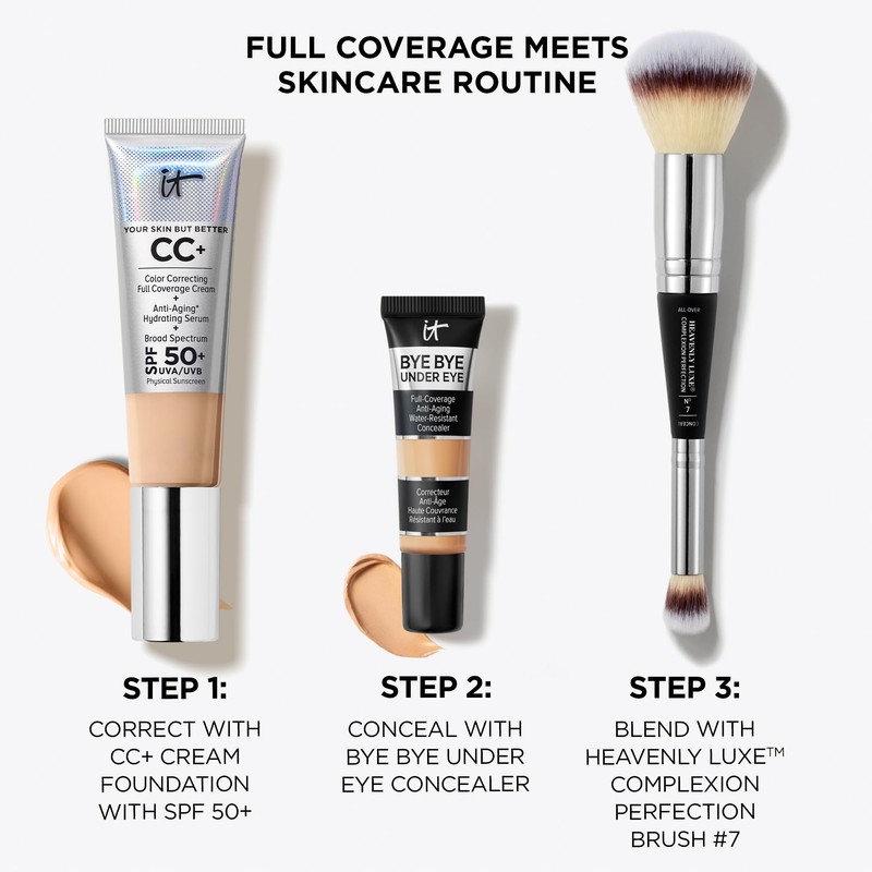 IT Cosmetics Bye Bye Under Eye Concealer (Medium) - Water-Resistant,