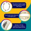 A-Star 10 inch/25cm Handheld Wooden Headless Tambourine, Traditional Single Jingle