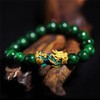 Asotagi Feng Shui Pixiu Bracelet, Jade Pixiu Bracelet, Unisex, Hand